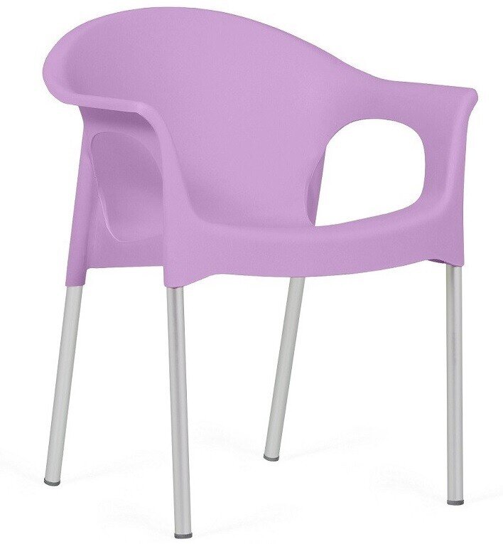 Sill�n NILO, aluminio, apilable, polipropileno lavanda Sill�n NILO, aluminio, apilable, polipropileno lavanda