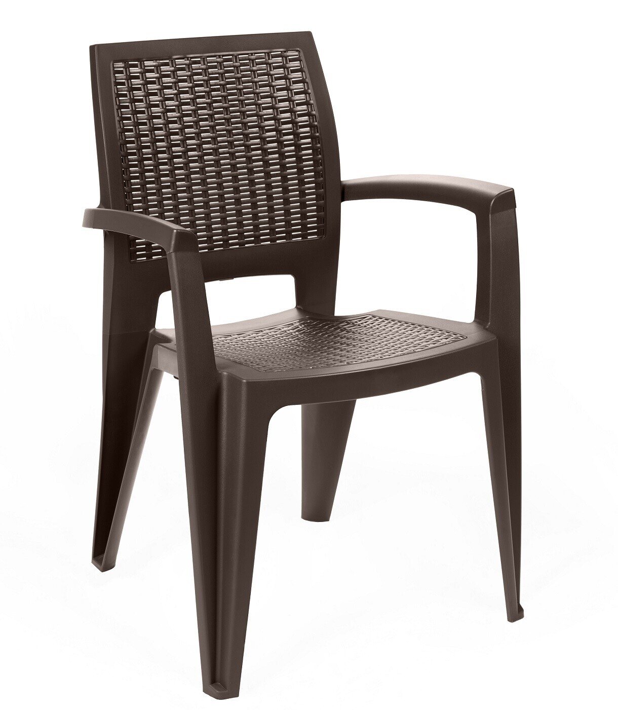 Sill�n CAROL, apilable, polipropileno chocolate
