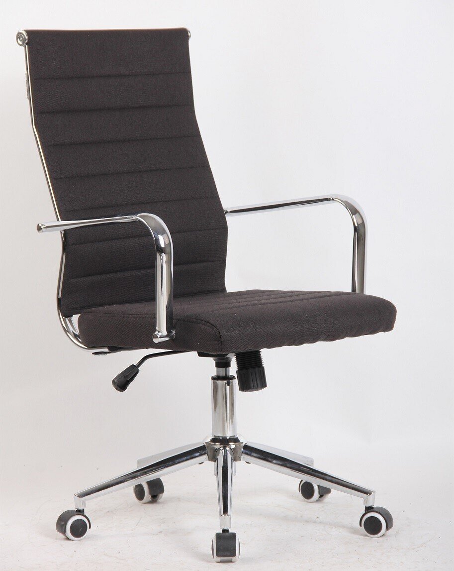 Sill�n de oficina IOWA, alto, gas, basculante, tejido negro