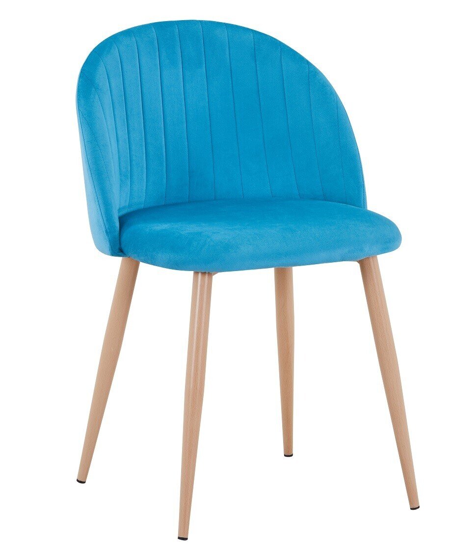 Silla VELVET NEW, patas met�licas, terciopelo turquesa 59 Silla VELVET NEW, patas met�licas, terciopelo turquesa 59