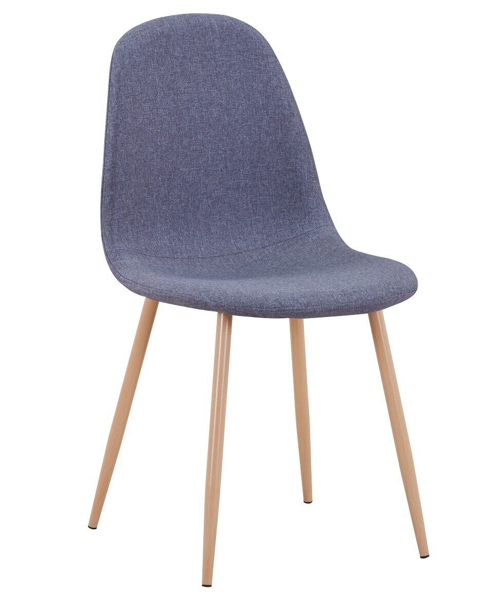 Silla TOULOUSE, patas met�licas, tejido gris oscuro Silla TOULOUSE, patas met�licas, tejido gris oscuro