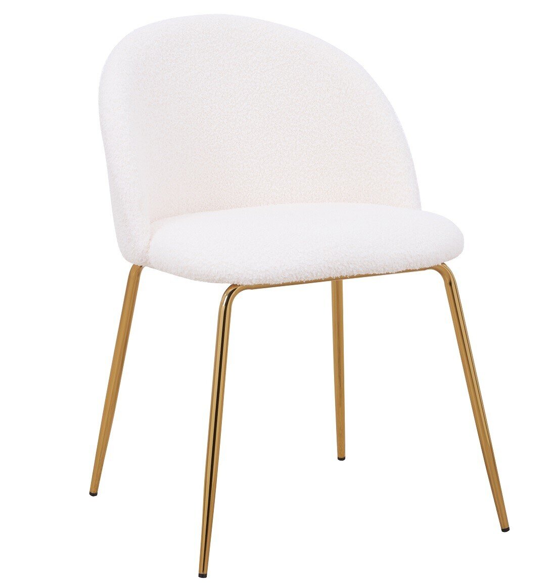 Silla TEDDY, patas doradas, tapizado lana Silla TEDDY, patas doradas, tapizado lana