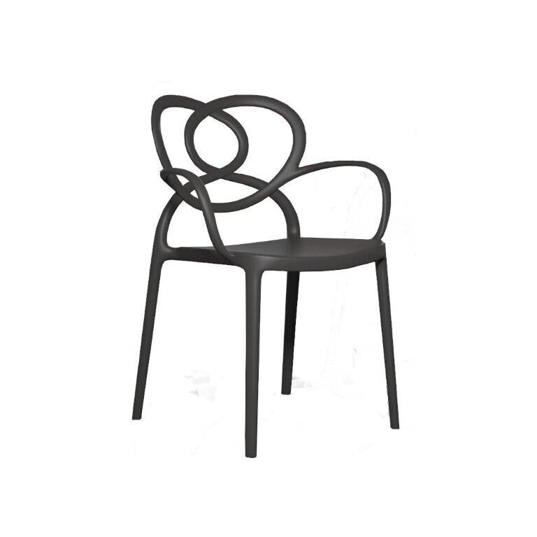 Sill�n LOVE, apilable, polipropileno antracita Sill�n LOVE, apilable, polipropileno antracita