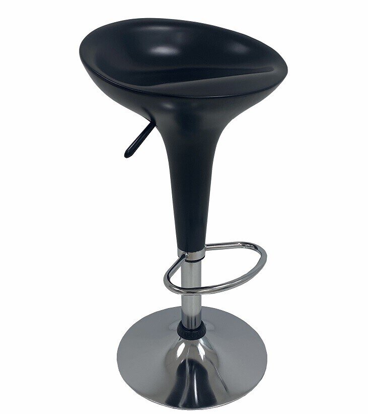 Taburete AUSTIN ( M ), cromado, abs negro mate