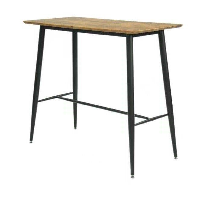 Mesa NITRA, alta, metal, tapa DM 6064 vintage, 120 x 60 cms