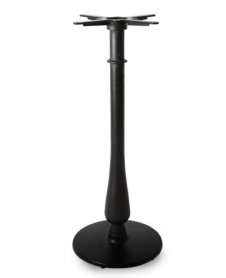 Base de mesa T�MESIS, alta, negra, 43 cms de di�metro, altura 108 cms
