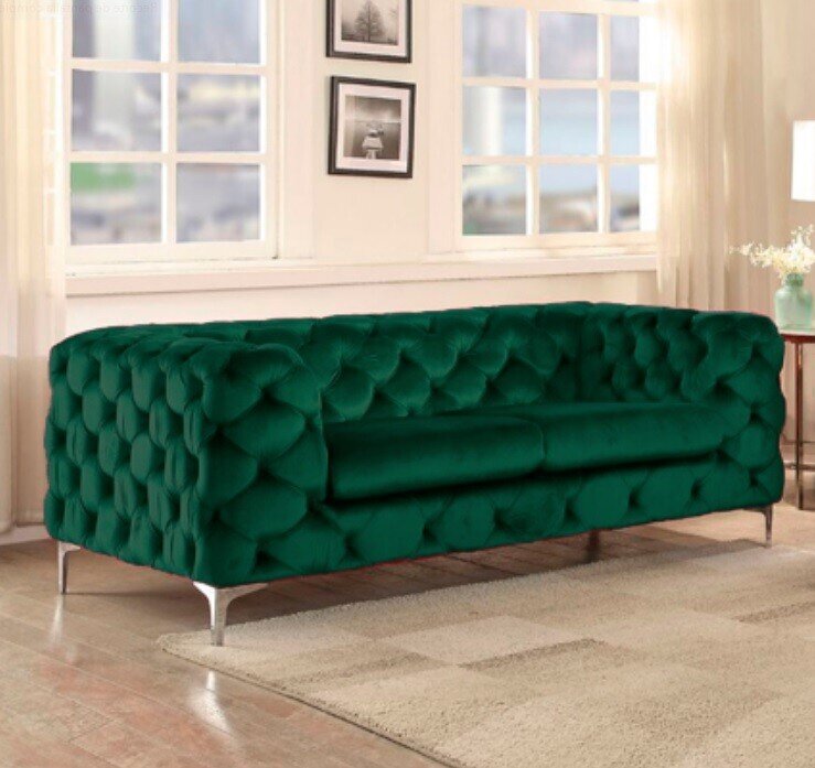 Sof� CHESTER ROYAL, 2 plazas, terciopelo verde