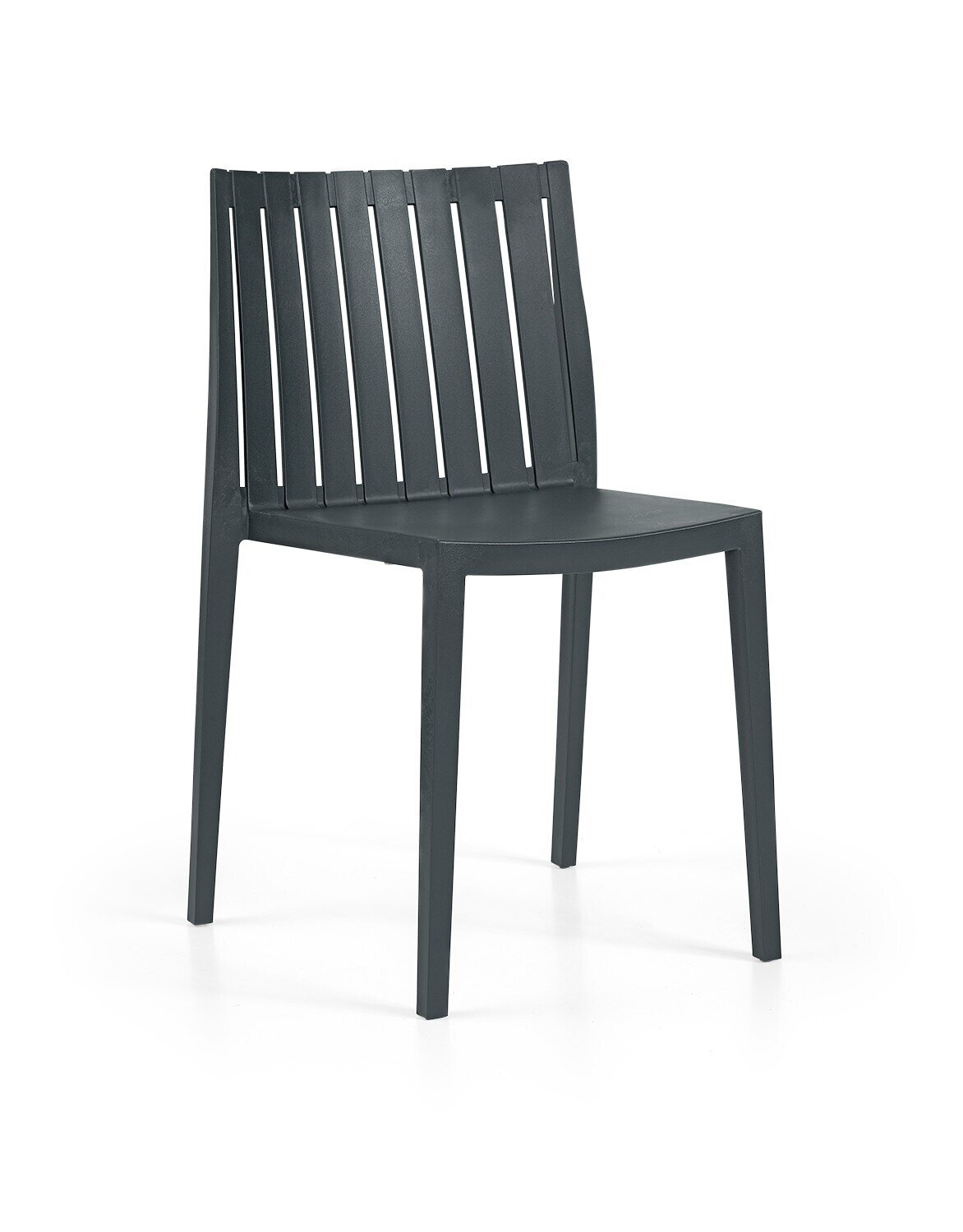 Silla CHOPIN, apilable,  polipropileno antracita