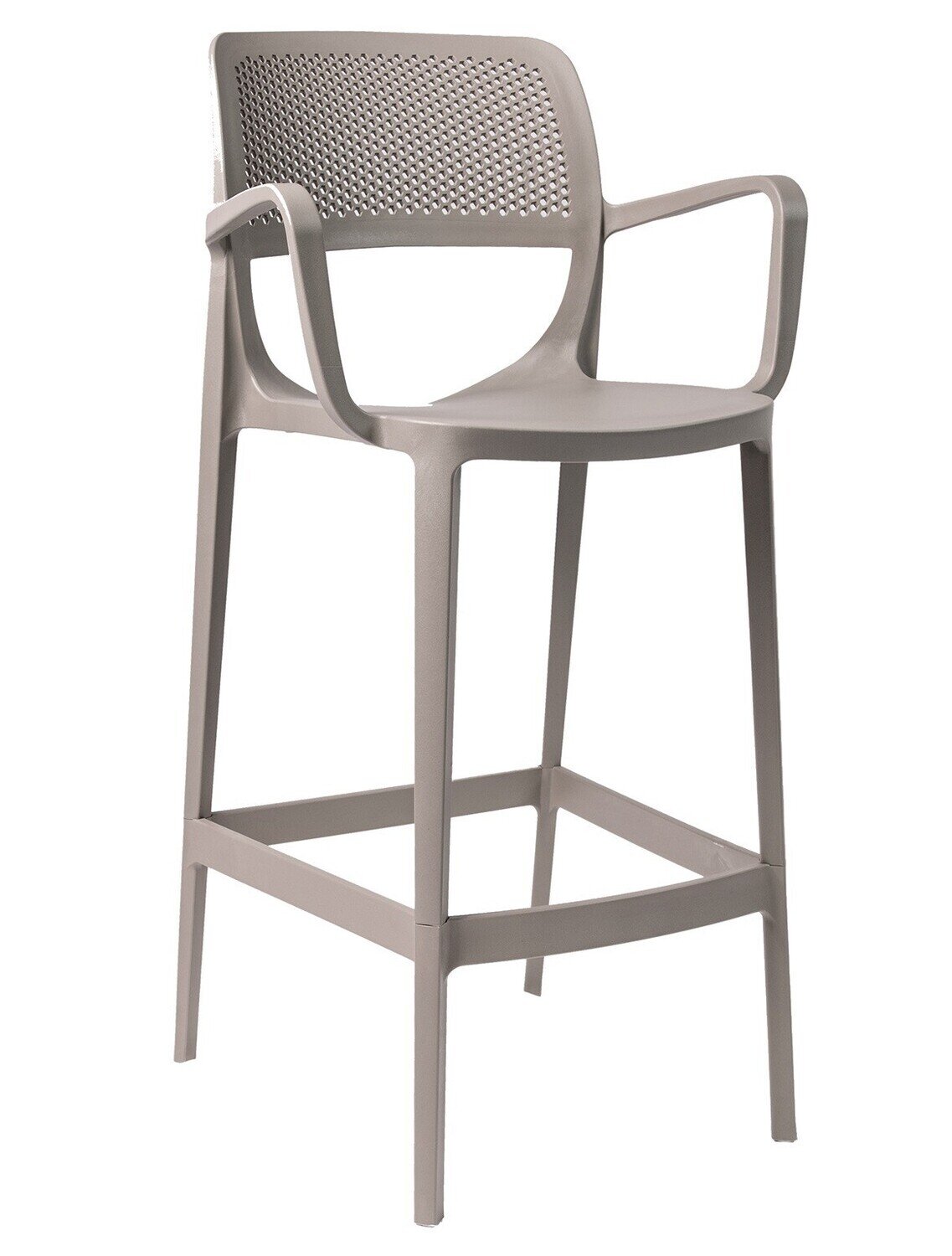 Taburete VERDI, polipropileno capuchino