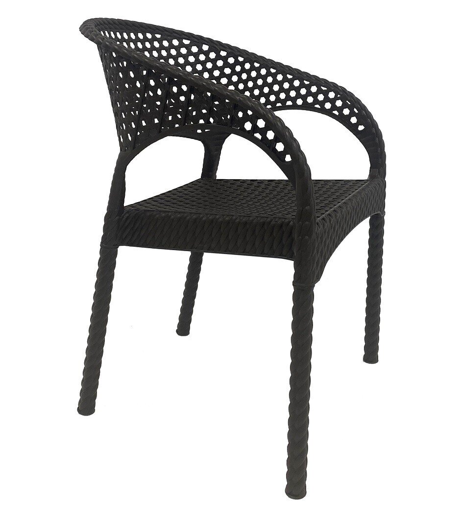 Sill�n CALVIN, apilable, polipropileno MARR�N chocolate