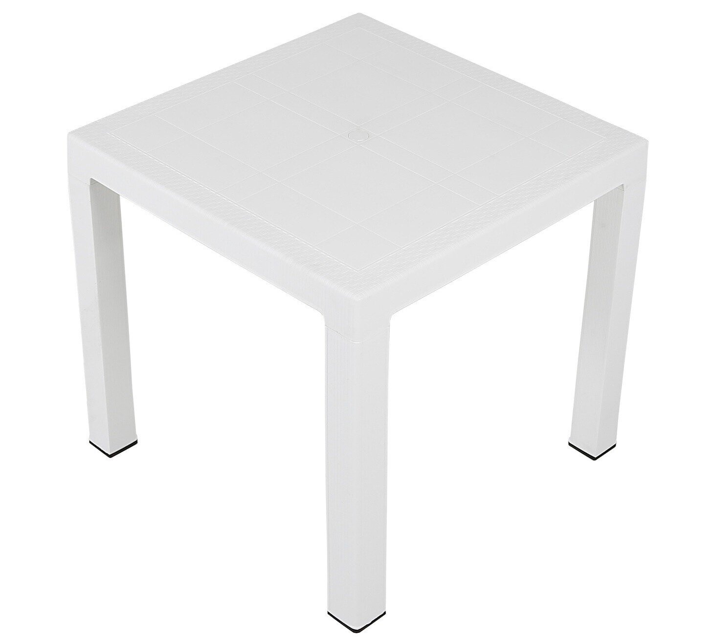 Mesa LIDIA, polipropileno blanco, 80 x 80 cms