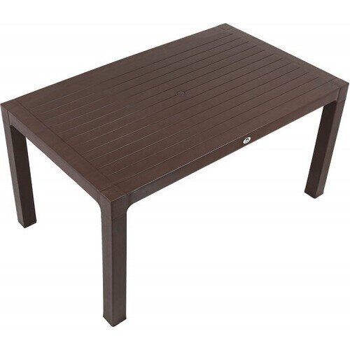 Mesa WOOD, polipropileno MARR�N chocolate, 150 x 90 cms Mesa WOOD, polipropileno MARR�N chocolate, 150 x 90 cms