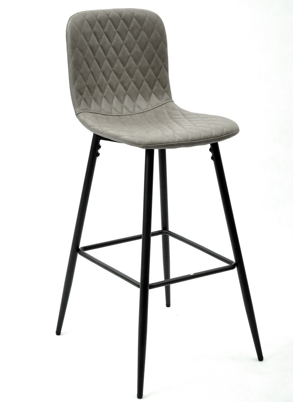 Taburete PITT, metal, tapizado tejido t�cnico 8 MARR�N