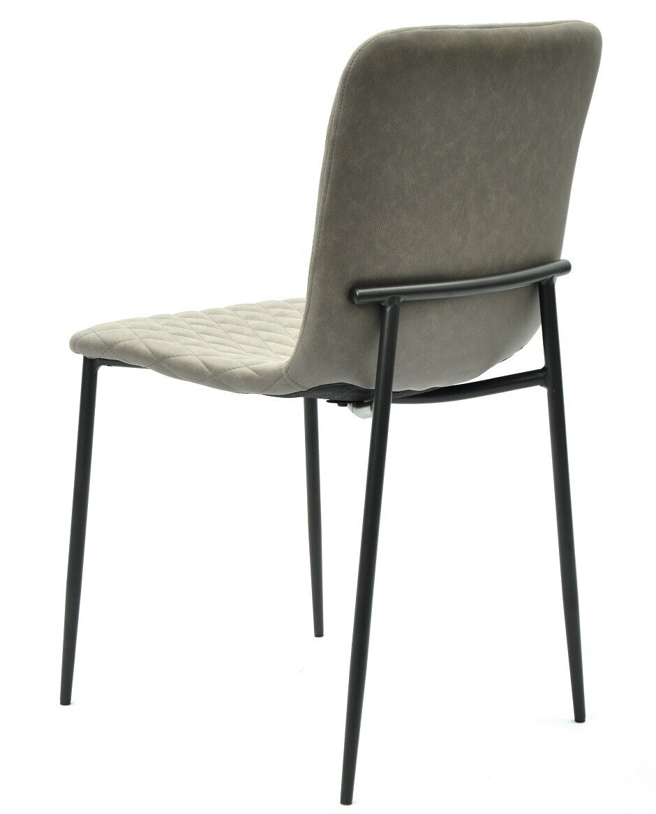 Silla PITT, metal, tapizado tejido t�cnico 8 MARR�N