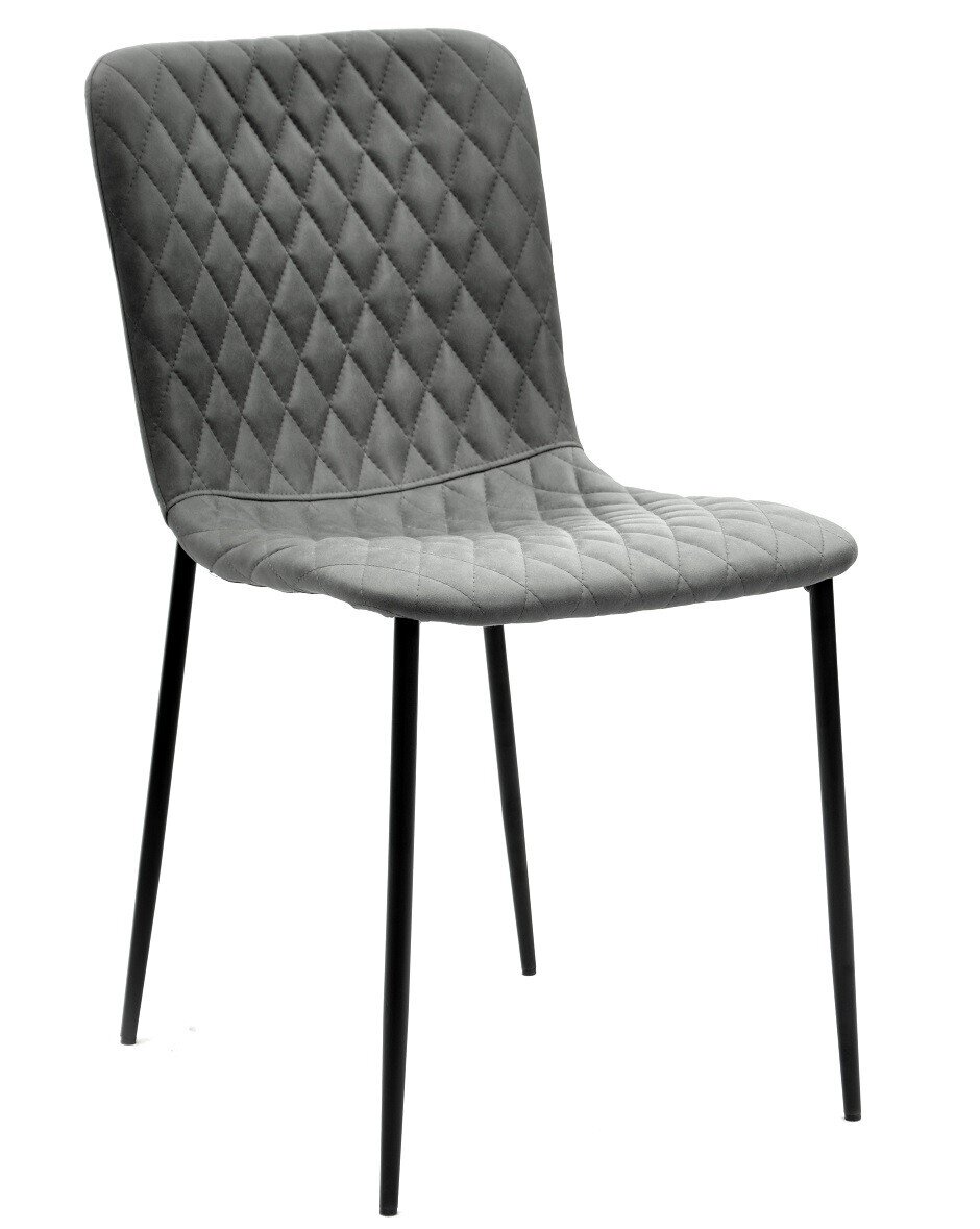 Silla PITT, metal, tapizado tejido t�cnico 11 gris oscuro