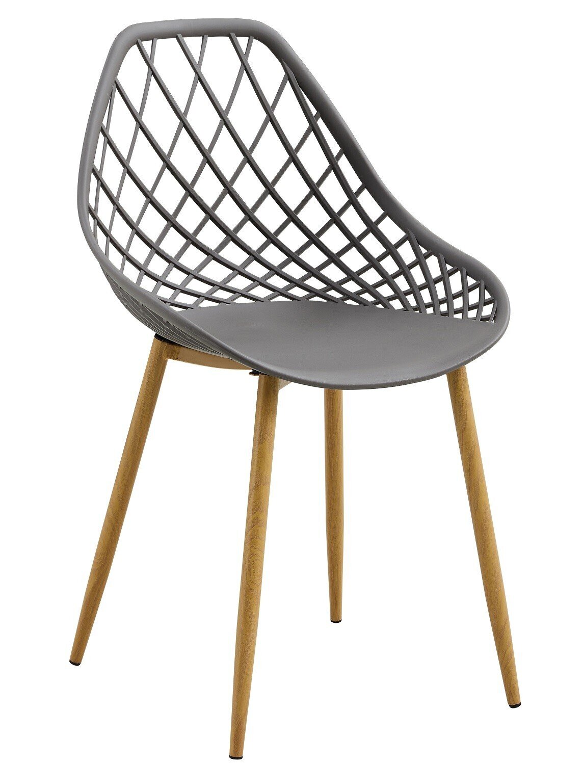 Silla STRAUSS, metal, polipropileno gris oscuro Silla STRAUSS, metal, polipropileno gris oscuro