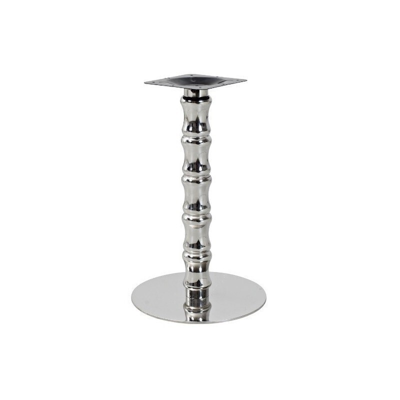 Mesa KARNAK, acero inox., tapa de 70x70 cms. Color a elegir, Tableros de 70x70 cms: SMARTLINE - DESIGNLINE 9032