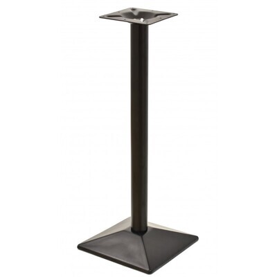 Mesa SOHO, alta, negra, base de 110 cms y tapa de 70 cms. Color a elegir, Tableros de 70 cms: WERZALIT ALEMANIA - PIAZZA 102