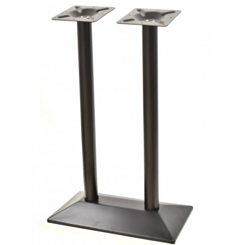 Mesa SOHO, alta, negra, base rectangular y tapa de 120x80 cms. Color a elegir, Tableros 120x80 cms: WERZALIT SM - NEGRO 55