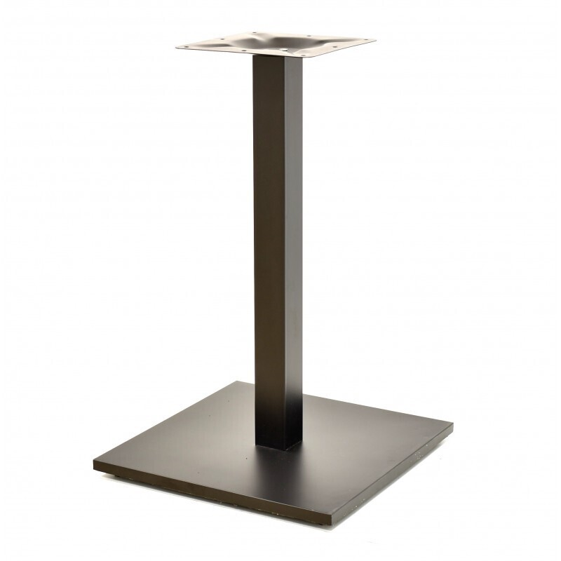 Mesa BEVERLY, negra, base de 72 cms y tapa de 80 cms. Color a elegir, Tableros de 80 cms: WERZALIT SM - NEGRO 55