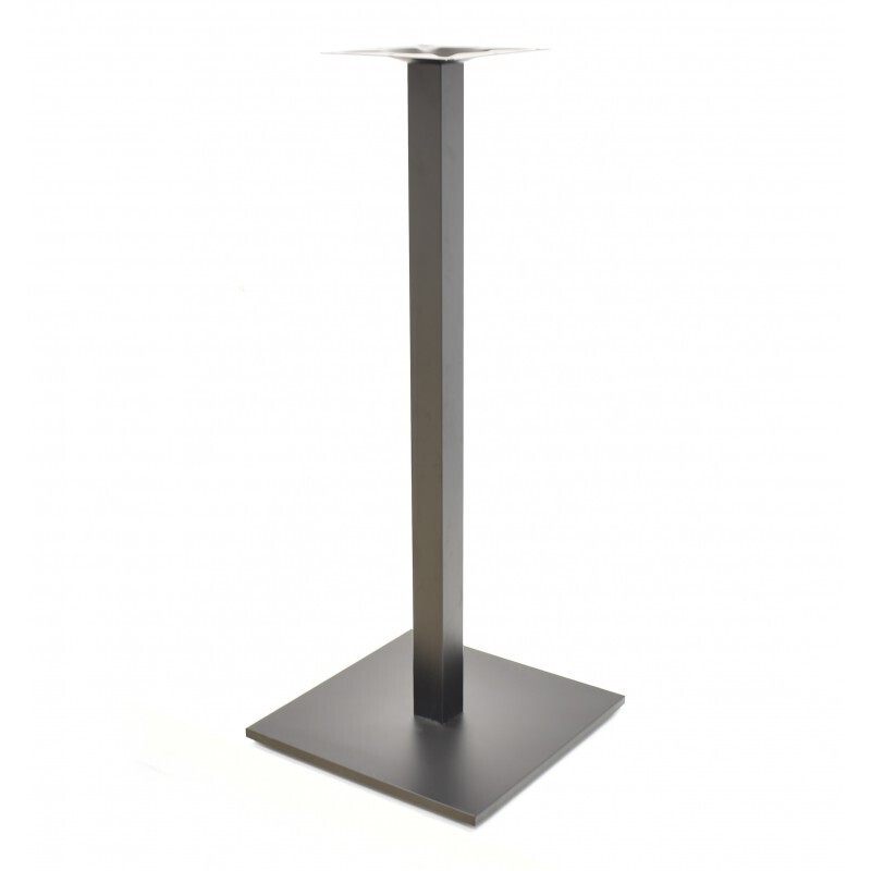 Mesa BEVERLY, alta, negra, base de 110 cms y tapa de 70 cms. Color a elegir, Tableros de 70 cms: WERZALIT ALEMANIA - PIAZZA 102