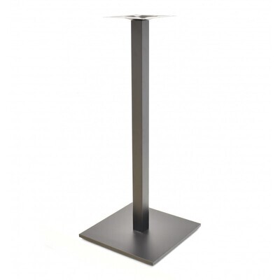 Mesa BEVERLY, alta, negra, base de 110 cms y tapa de 60x60 cms. Color a elegir, Tableros de 60x60 cms: WERZALIT SM - M�RMOL DE GENES 121