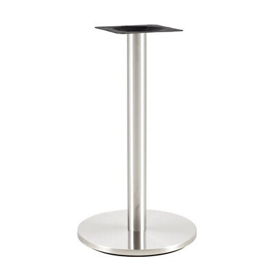 Mesa BENAGIL, acero inoxidable, base de 72 cms y tapa 70 cms. Color a elegir, Tableros de 70 cms: WERZALIT ALEMANIA - PIAZZA 102