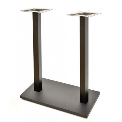 Mesa BEVERLY, alta, negra, base rectangular y tapa de 120 x 80 cms. Color a elegir, Tableros 120x80 cms: WERZALIT SM - NEGRO 55