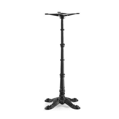 Mesa ELISEO, alta, fundici�n, 4 pies, negra, base de 108 cms y tapa 60 cms. Color a elegir, Tableros de 60 cms: WERZALIT SM - CITY-029