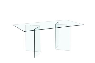 Mesa OTISH, cristal 180 x 90 cms