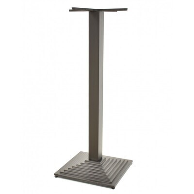 Mesa ELBA, alta, negra, base de 110 cms y tapa de 70 x 70 cms. Color a elegir, Tableros de 70x70 cms: SMARTLINE - DESIGNLINE 9032