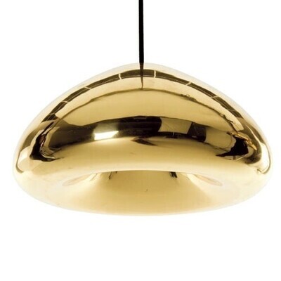 L�mpara ALIOTH, colgante, cristal dorado