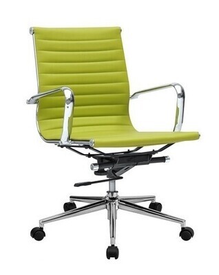 Sill�n de oficina PHILIP, giratorio, gas, basculante, similpiel verde