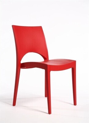 Silla SABA, polipropileno color rojo