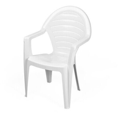 Sill�n FARO, monoblock, apilable, blanco