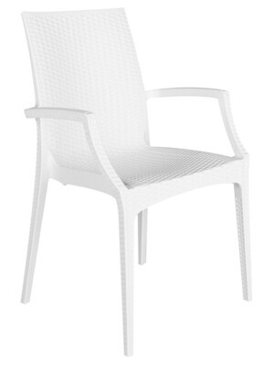 Sill�n REMO, polipropileno blanco
