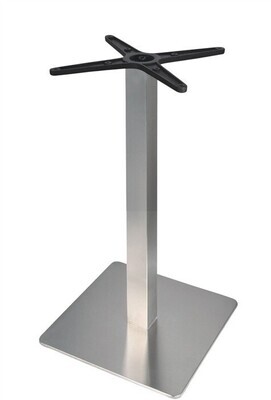 Base de mesa RHIN, acero inoxidable, base de 45 x 45, altura 73 cms, pulido satinado