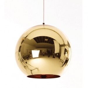 L�mpara HUGO, colgante, cristal, dorada, 40 cms de di�metro