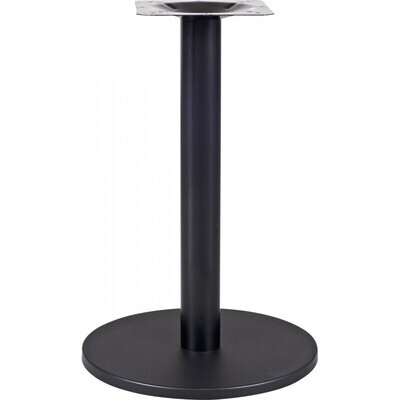 Mesa BOHEME, negra, base de 72 cms y tapa de 70 cms. Color a elegir, Tableros de 70 cms: WERZALIT ALEMANIA - PIAZZA 102