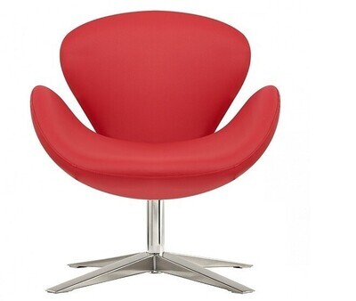 Sill�n SW 30, tapizado similpiel roja