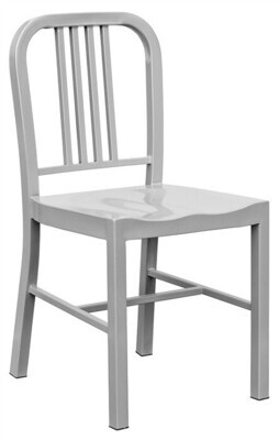 Silla NAO, acero, gris plata