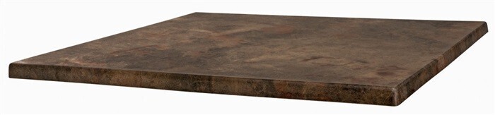 Tablero de mesa Werzalit SM, MARR�N OXIDO 223, 60 x 60 cms*