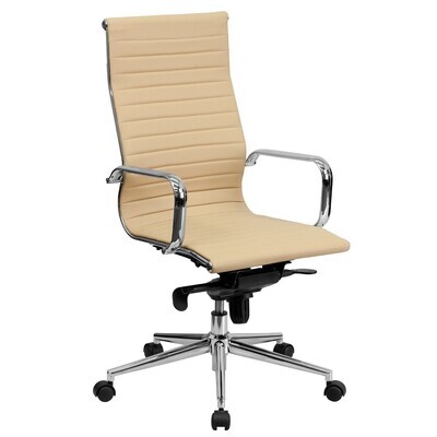 Sill�n de oficina ALABAMA, alto, similpiel beige