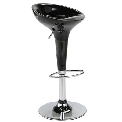Taburete AUSTIN ( L ), cromado, abs negro