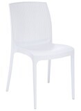 Silla BORA, polipropileno blanco