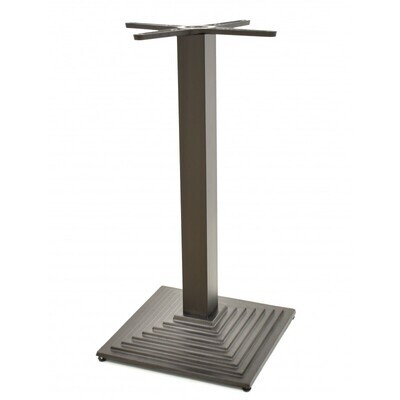 Mesa ELBA, negra, base de 72 cms y tapa de 80 cms. Color a elegir, Tableros de 80 cms: WERZALIT SM - NEGRO 55