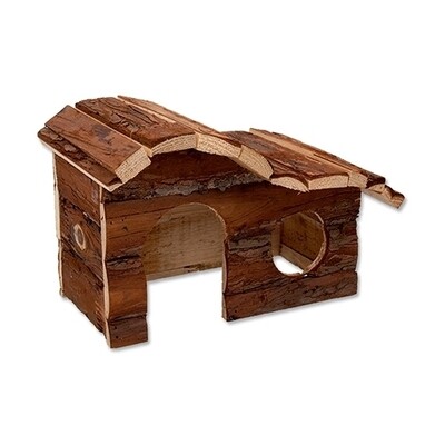 CASA ROEDOR MADERA ONDULADA