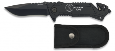 Navaja albainox negra. Hoja  8.1 cm