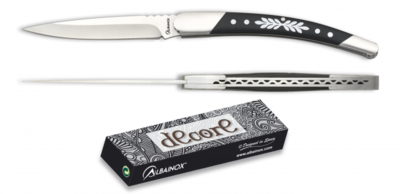 Navaja albainox negra. hoja 8.5 cm