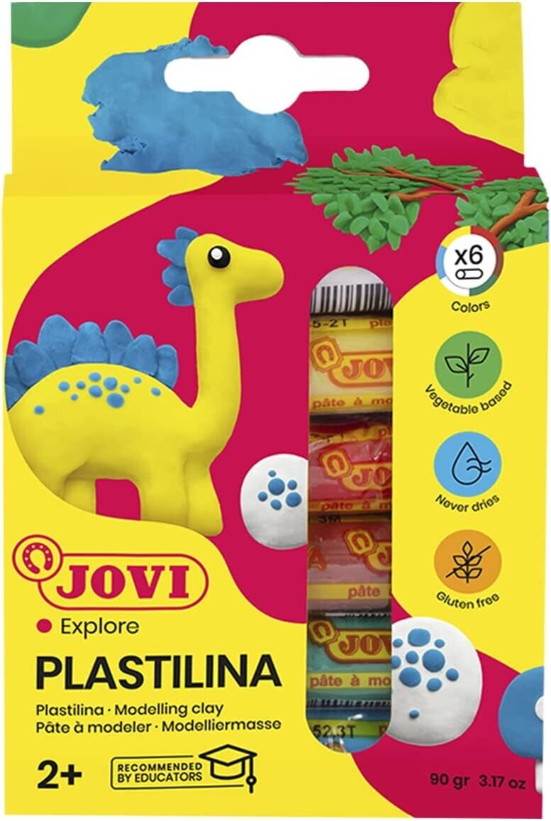 Estuche 6 barras plastilina DINO.Jovi Estuche 6 barras plastilina DINO.Jovi